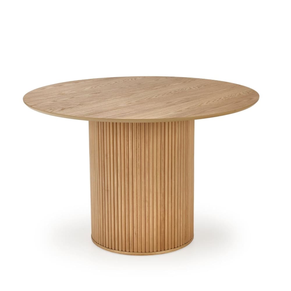 Table ronde en chêne pour 4 personnes 120x78 cm
