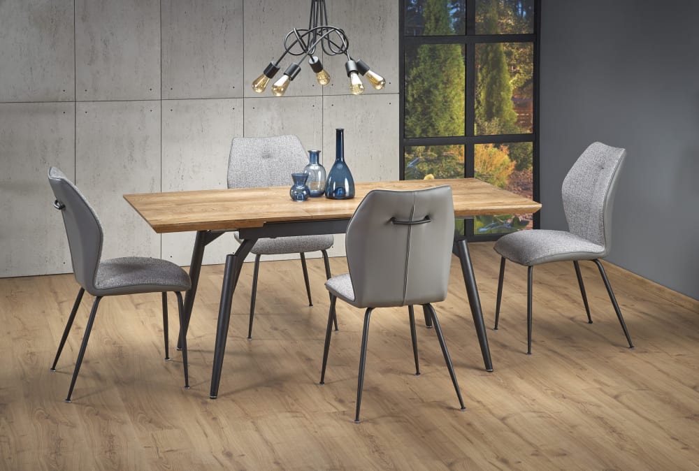 Ausziehbarer Tisch für 6/8 Personen in Eiche 140/180x80 cm -