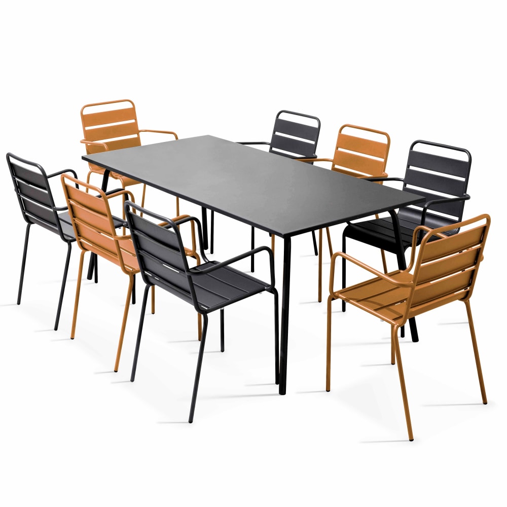 Ensemble table de jardin - fauteuils