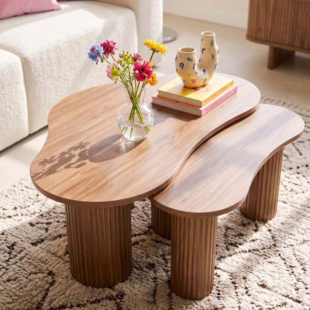 Dunkelholz Couchtisch aus Melamin - Maisons Du Monde