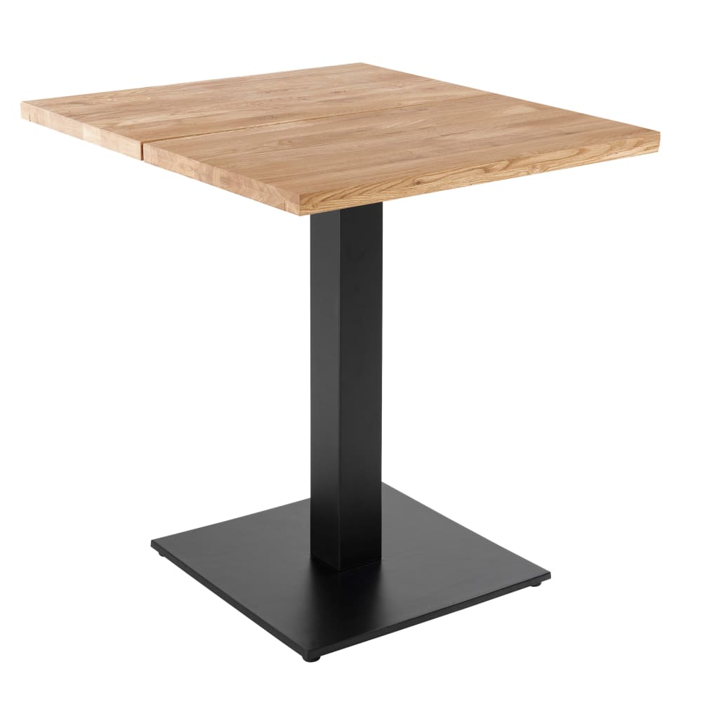 Oviala Esstisch 70 x 70 cm mit geraden Kanten in Eiche Braun Holz