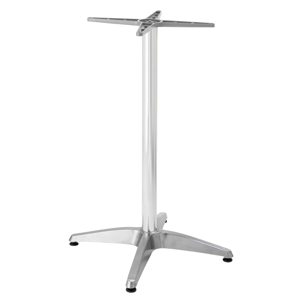 Verstellbares Tischbein 72/110 cm aus silbernem Aluminium -