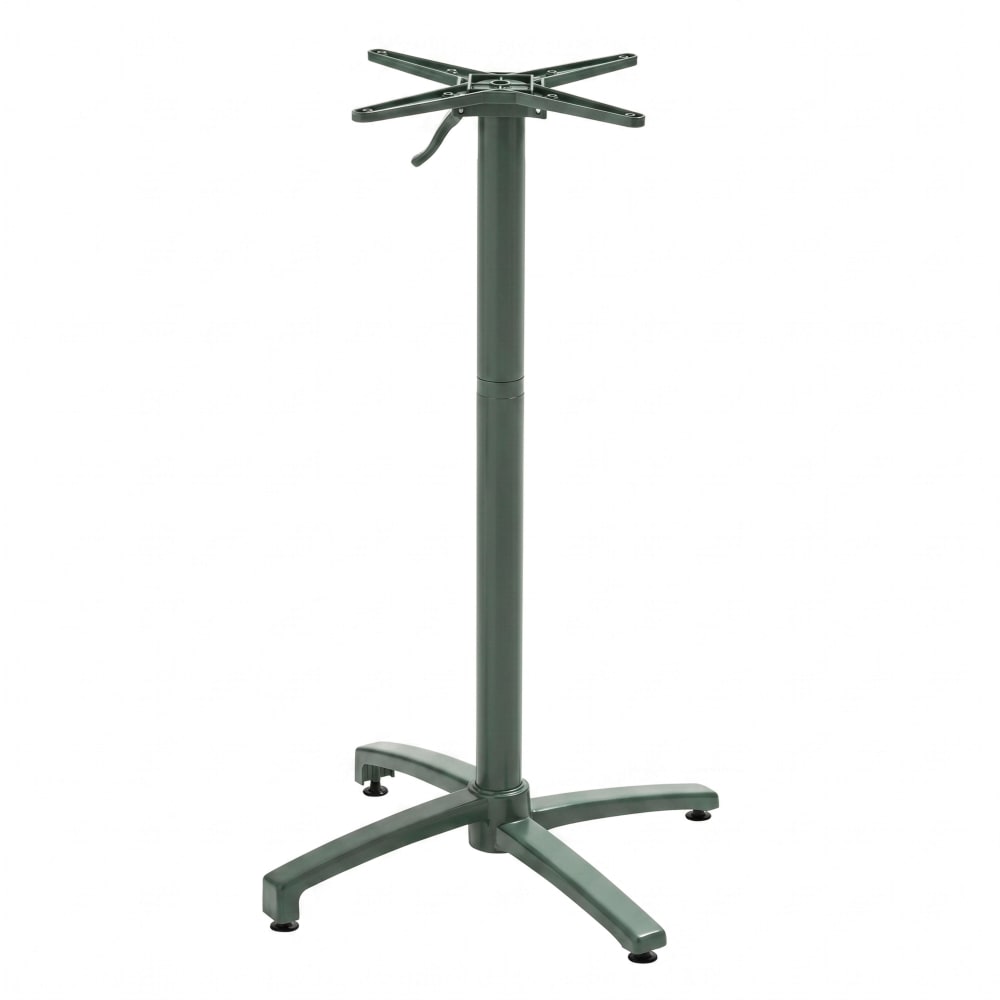 Tischbein mit Kippsystem 108 cm aus dunkelgrünem Aluminium -