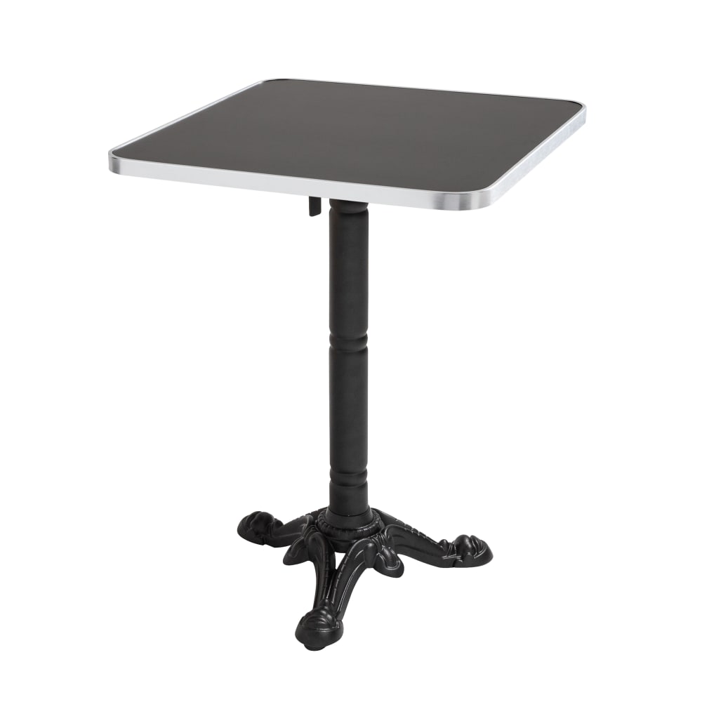 Table carrée 60 cm inclinable - pied