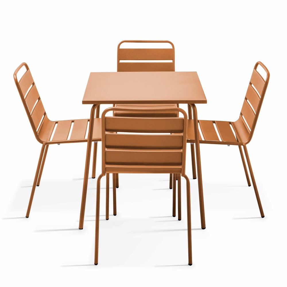 Ensemble table de jardin - chaises