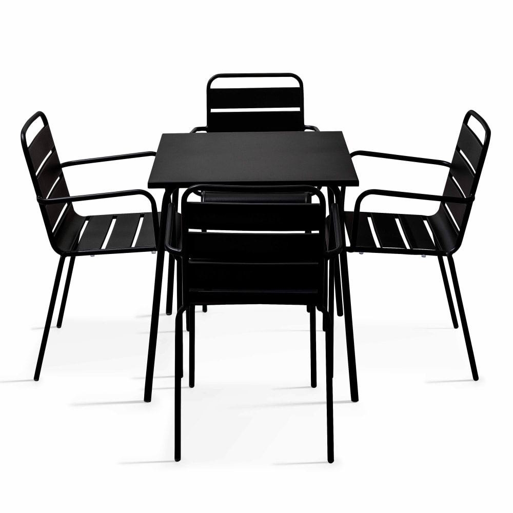 Ensemble table de jardin - fauteuils