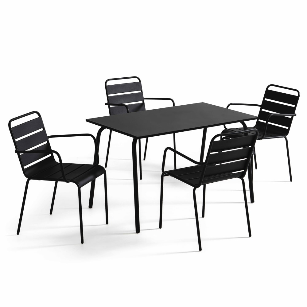Ensemble table de jardin - fauteuils