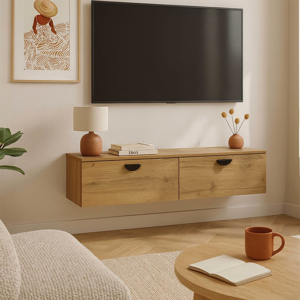 120 cm industrieller TV-Wandschrank aus Holz - Maisons Du Monde