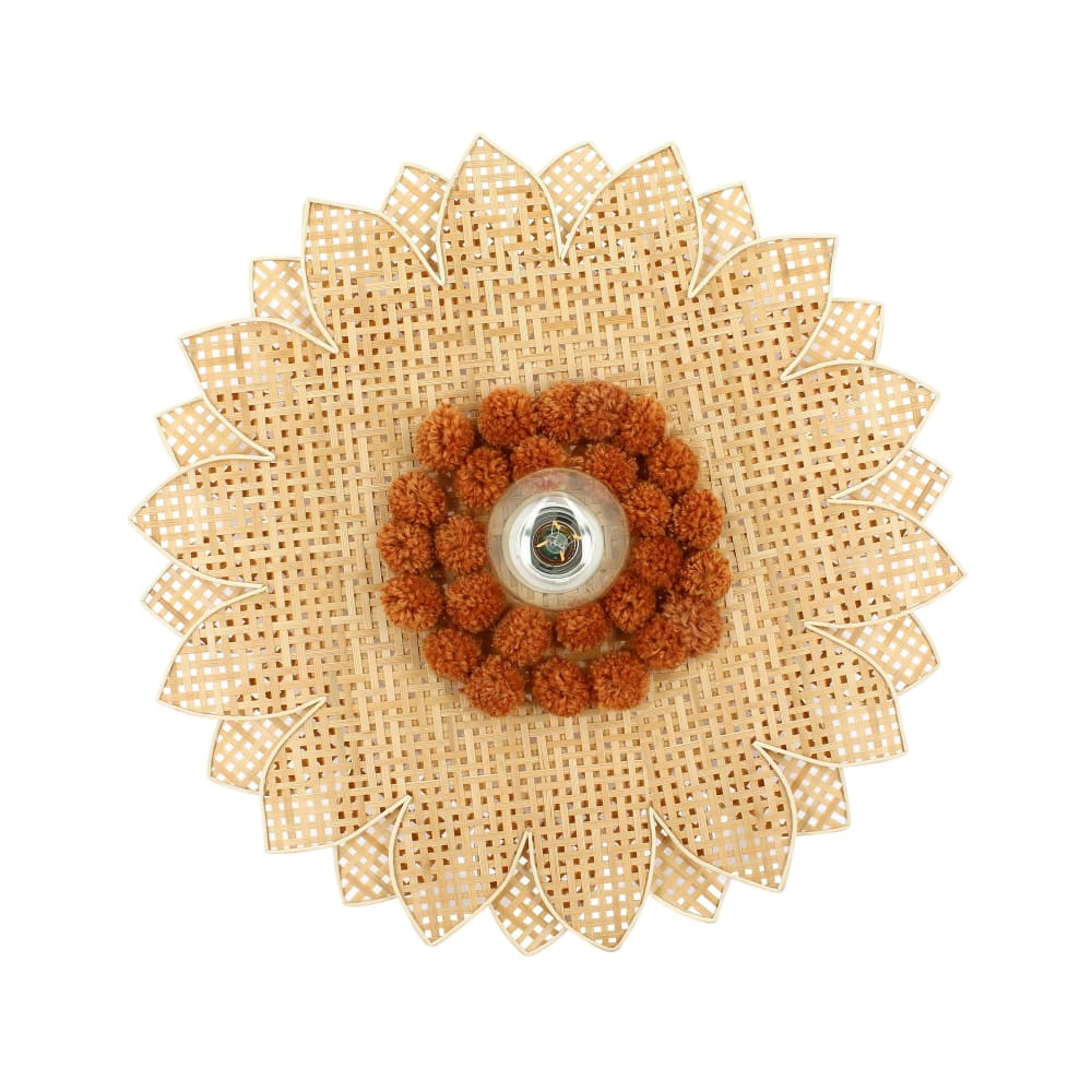 Applique murale en forme de fleur en bambou d50cm — vue 3