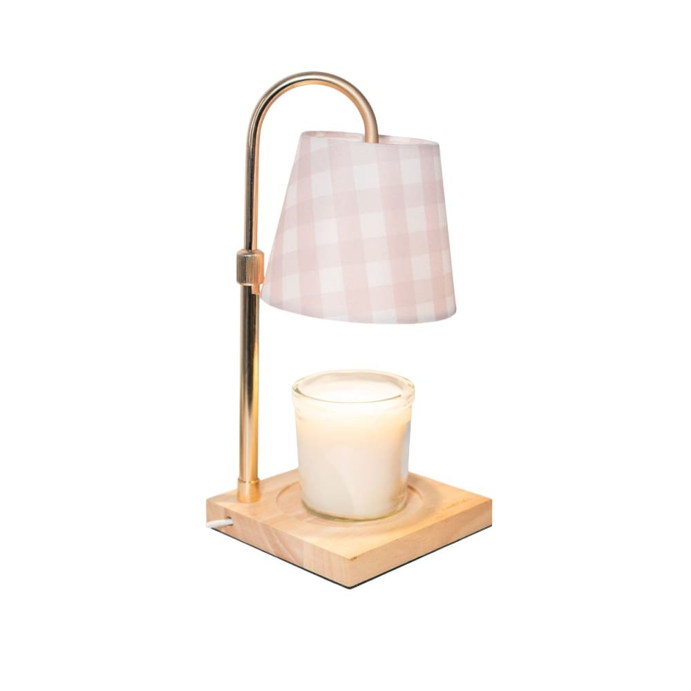 Lampe chauffe bougie avec minuterie polyester