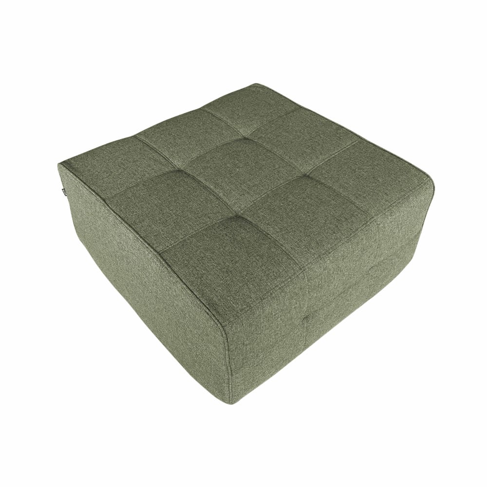 Pouf intérieur en tissu vert