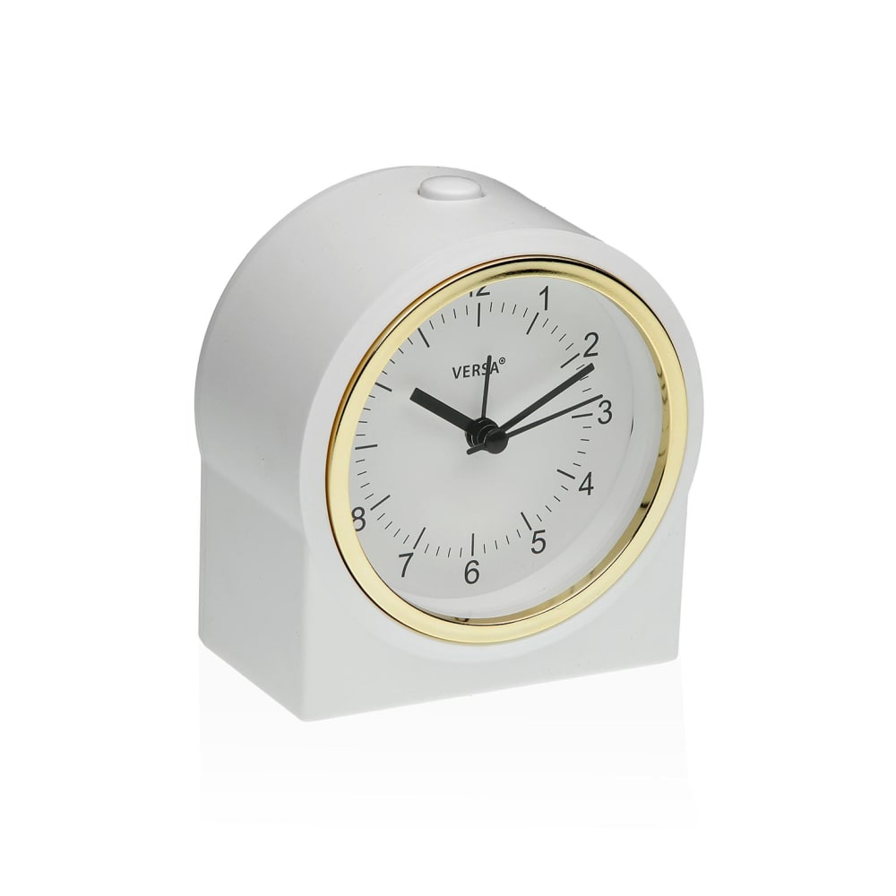 Horloge en plastique blanc