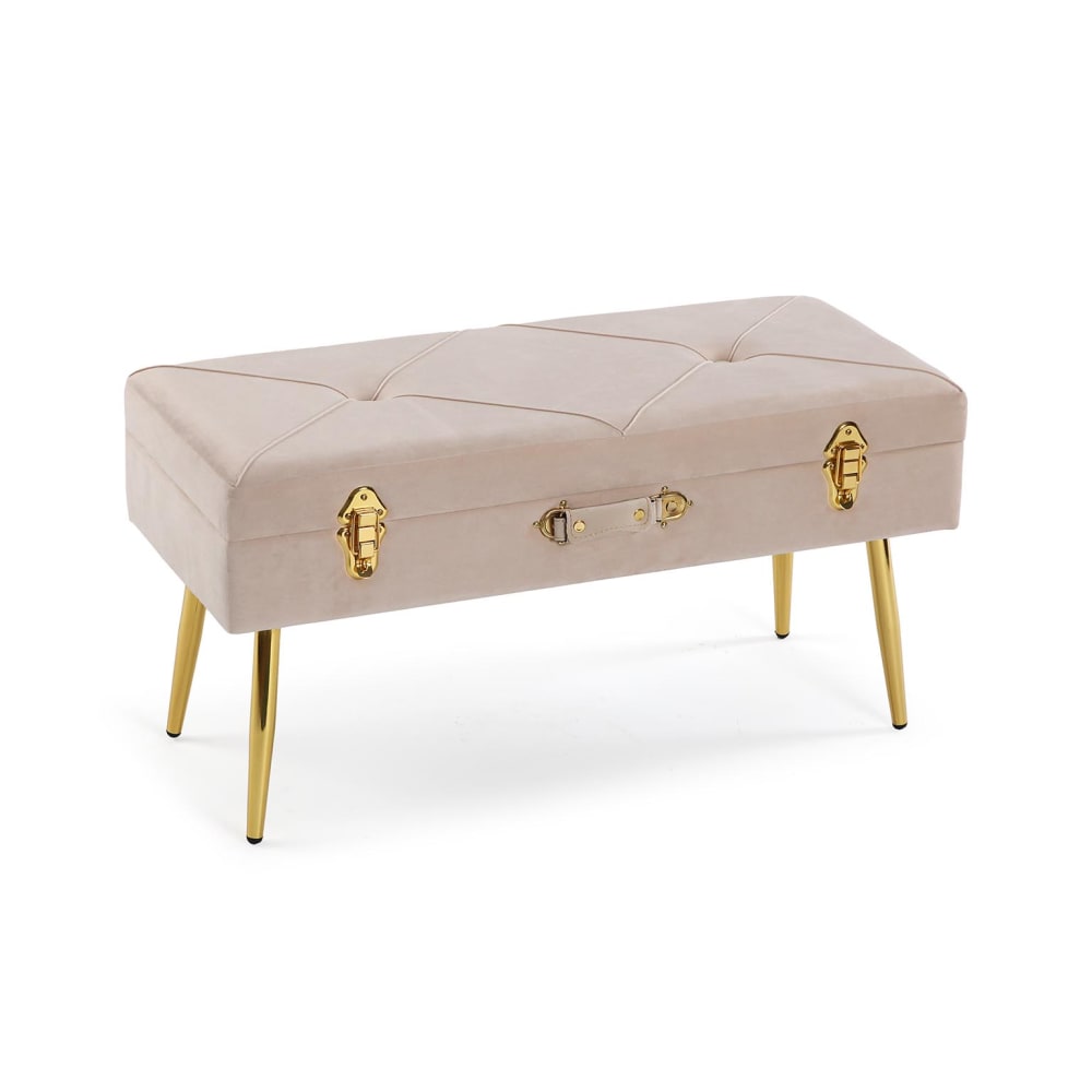 banc pied en métal et