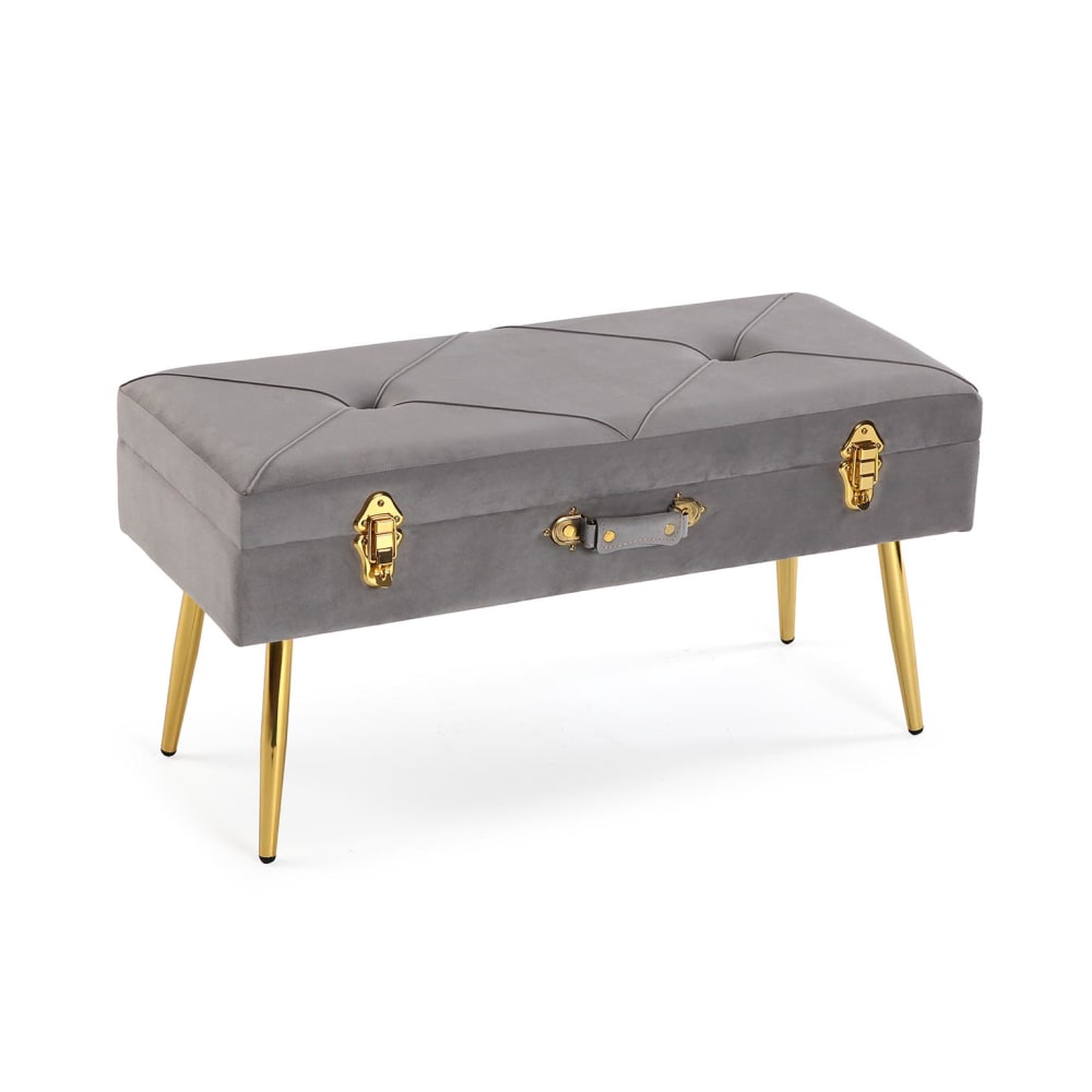 Banc pied en métal et