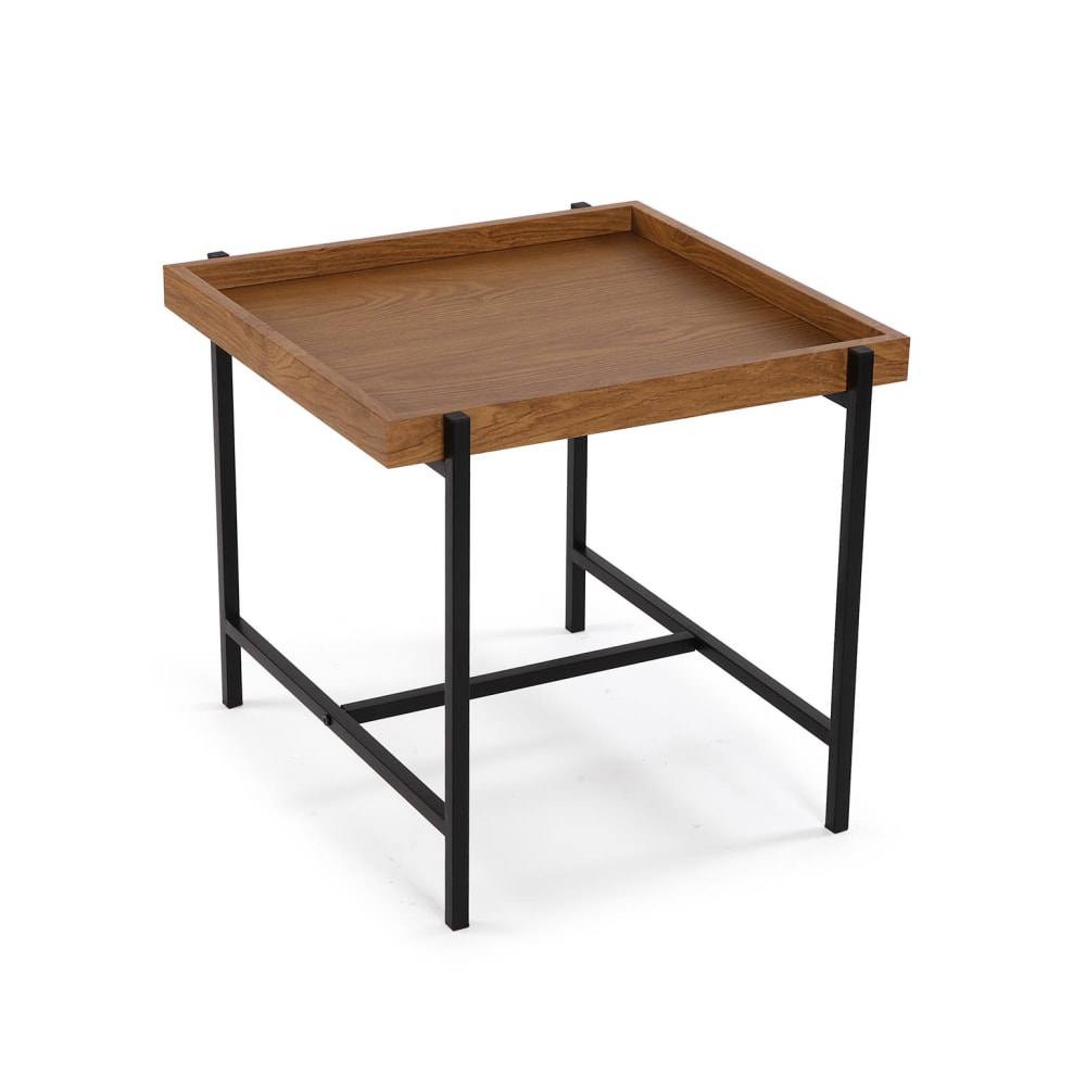 Table d'appoint en aggloméré noir Table d'appoint en aggloméré noir