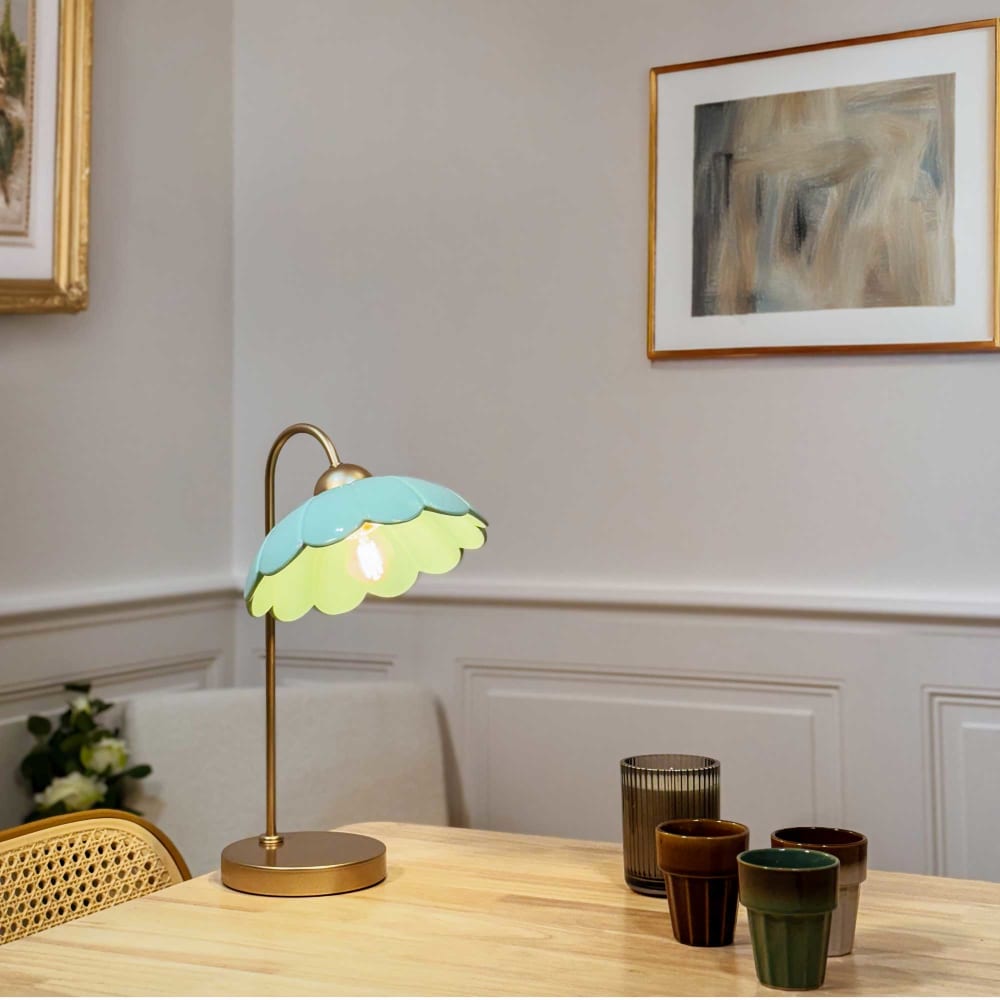 Lampe à poser en métal & céramique — vue 3