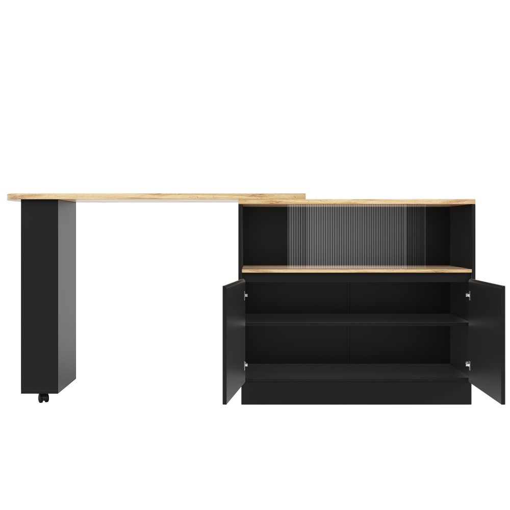 Table de bar effet bois