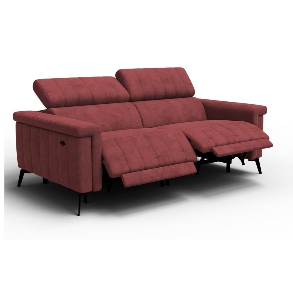 Canapé relax 3 places, bordeaux