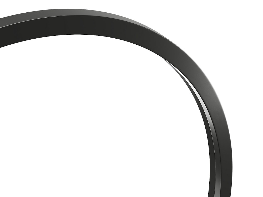 Miroir mural paulownia noir — vue 4