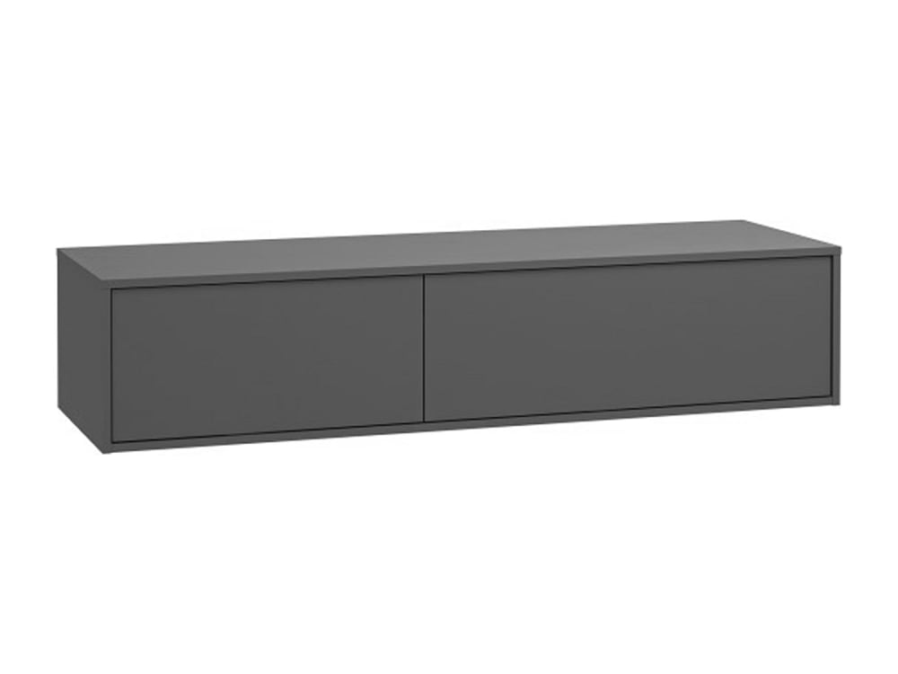 Meuble sous vasque panneau de particule gris anthracite