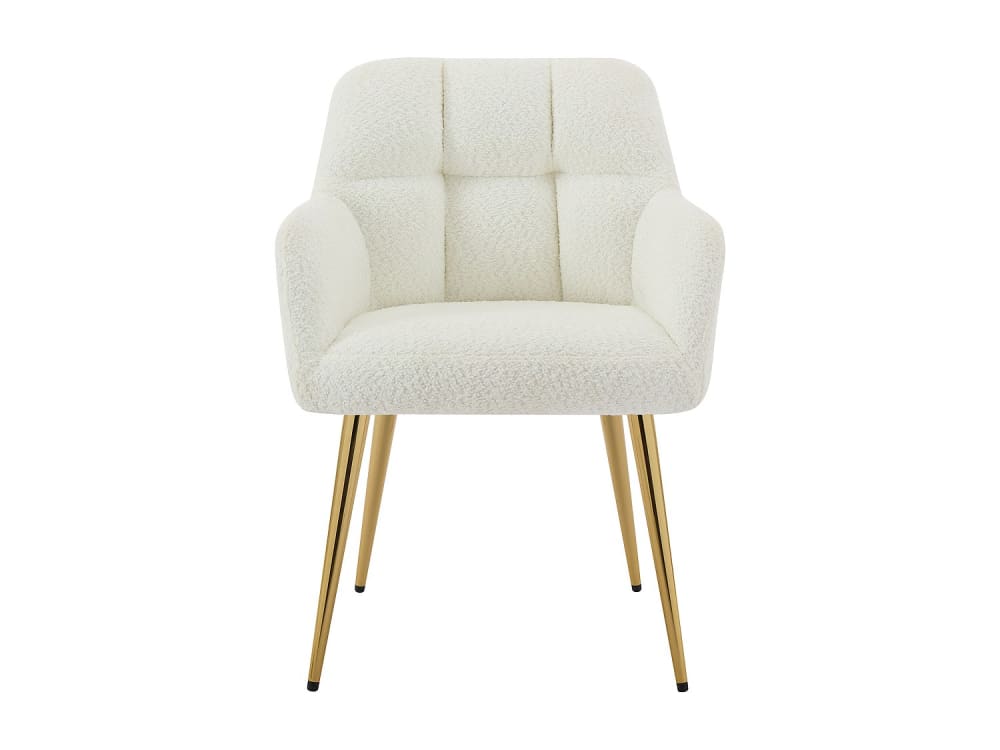 Lot de 2 chaises polyester blanc