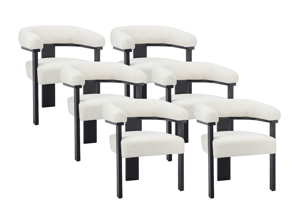 Lot de 6 chaises  noir,