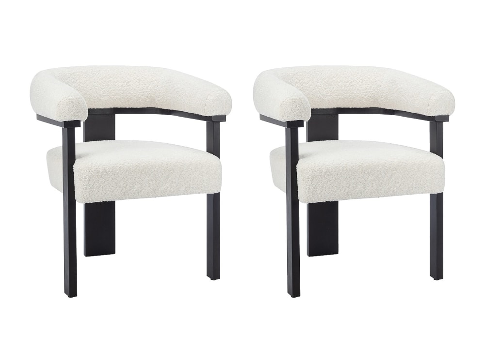 Lot de 2 chaises  noir,
