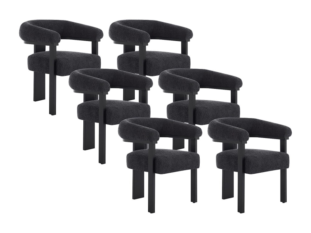 chaise polyester noir