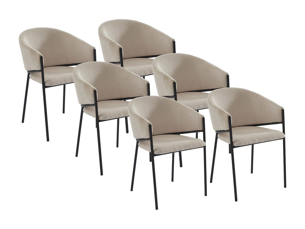 Lot de 6 chaises velours