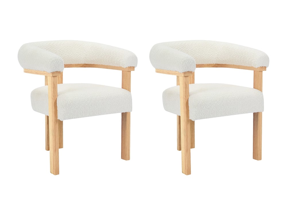 Lot de 2 chaises  , blanc
