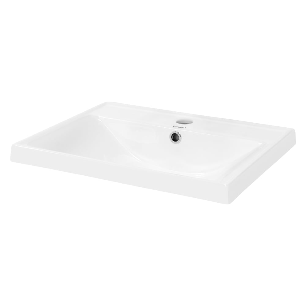 ML-Design Waschbecken aus Keramik Weiß 51x15,5x41,5 cm Eckig Weiß Keramik