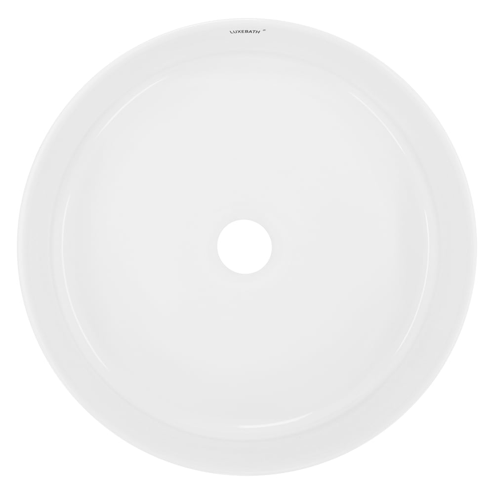 Design Waschbecken Waschtisch Ø 355 x 120 mm aus Keramik Rund -