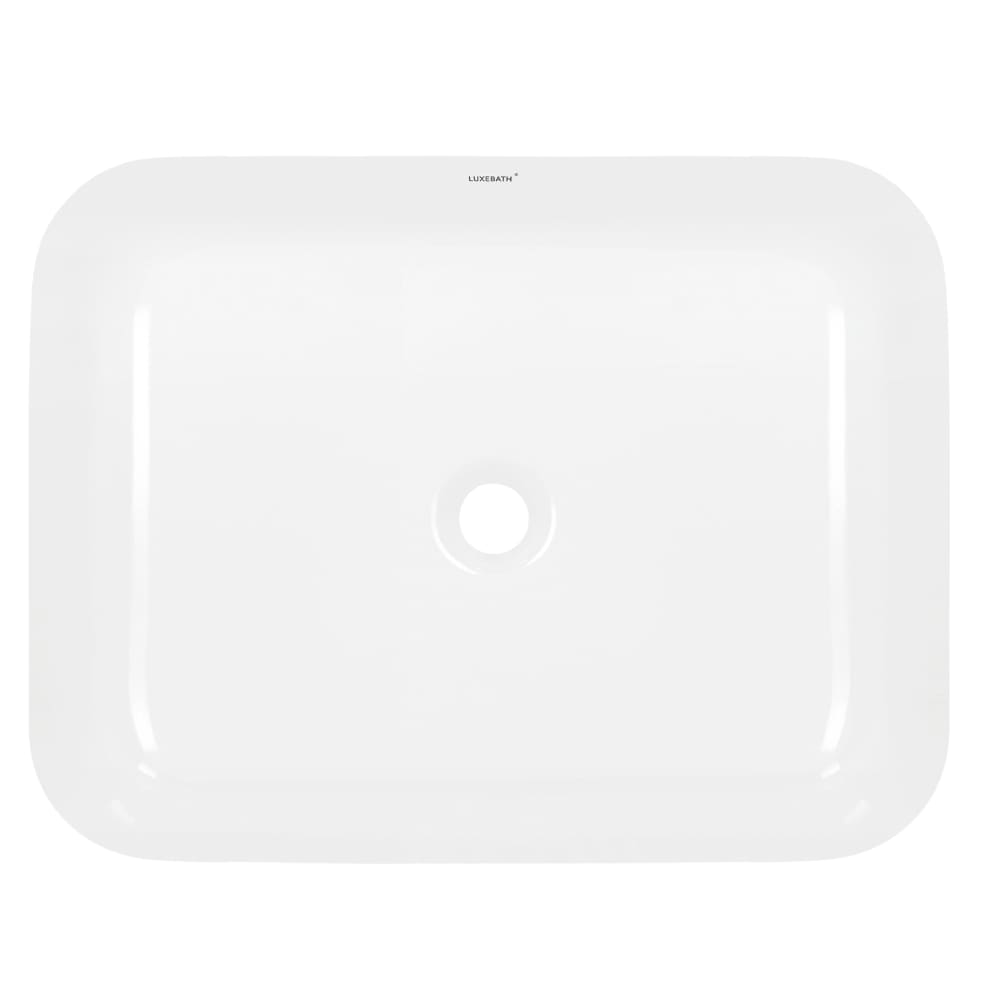 Design Waschbecken Waschtisch 505x395x135 mm aus Keramik Weiß -