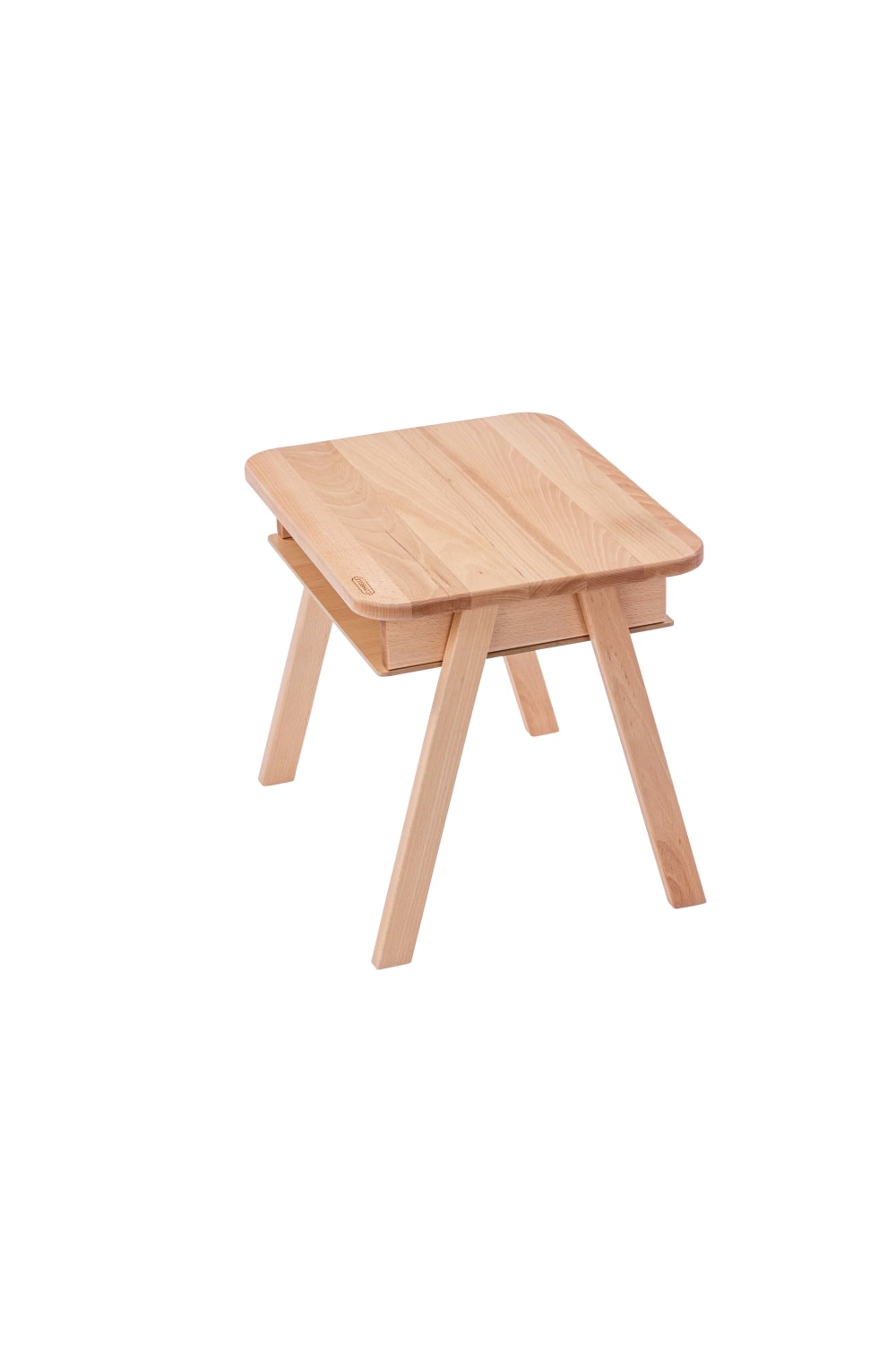 Petit Bureau avec rangement TOM Vernis naturel 49x39x42.5