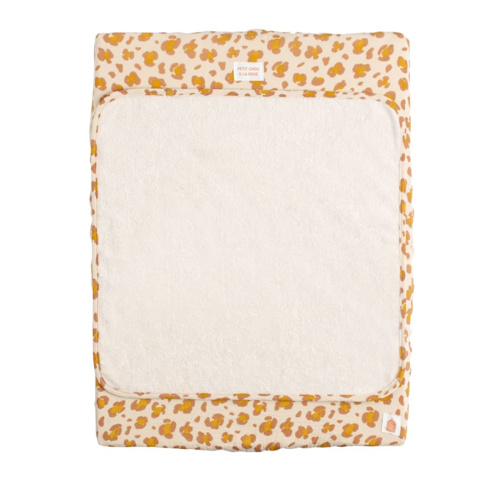 Sauthon Wickelauflage mit Bezug aus Baumwoll-Musselin und Handtuch ROSA BAUMWOLLE Baby