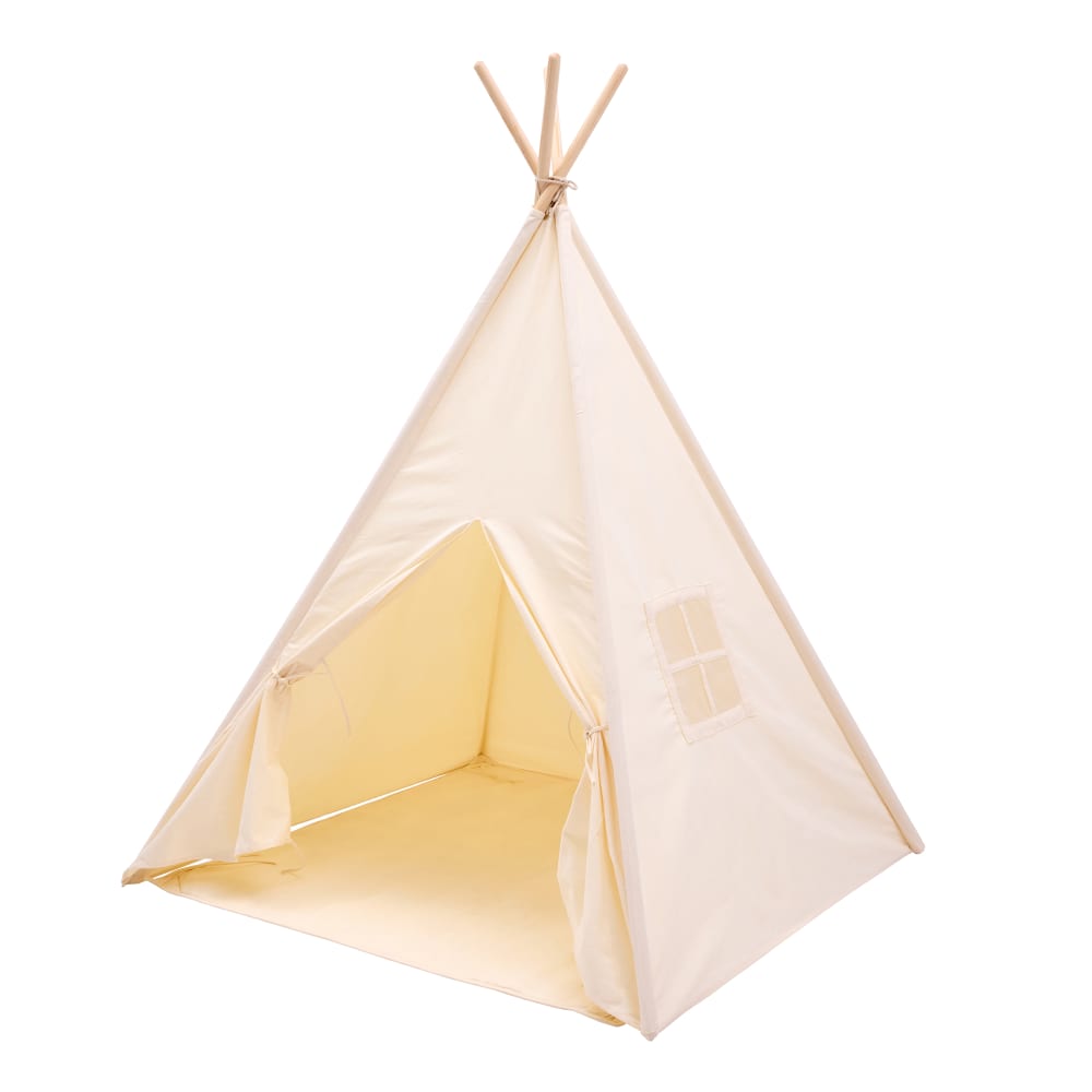 Sunny Tipi-Zelt für Babys, Cremefarben, aus Baumwolle, 110 x 110 x 160 cm style modern BEIGE STOFF Kinder