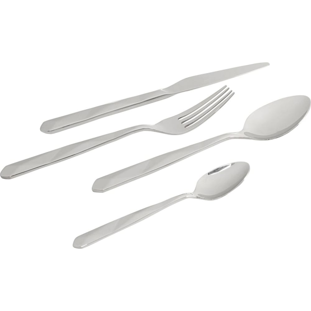 16-teiliges Besteck-Set aus Edelstahl in silber - Maisons Du