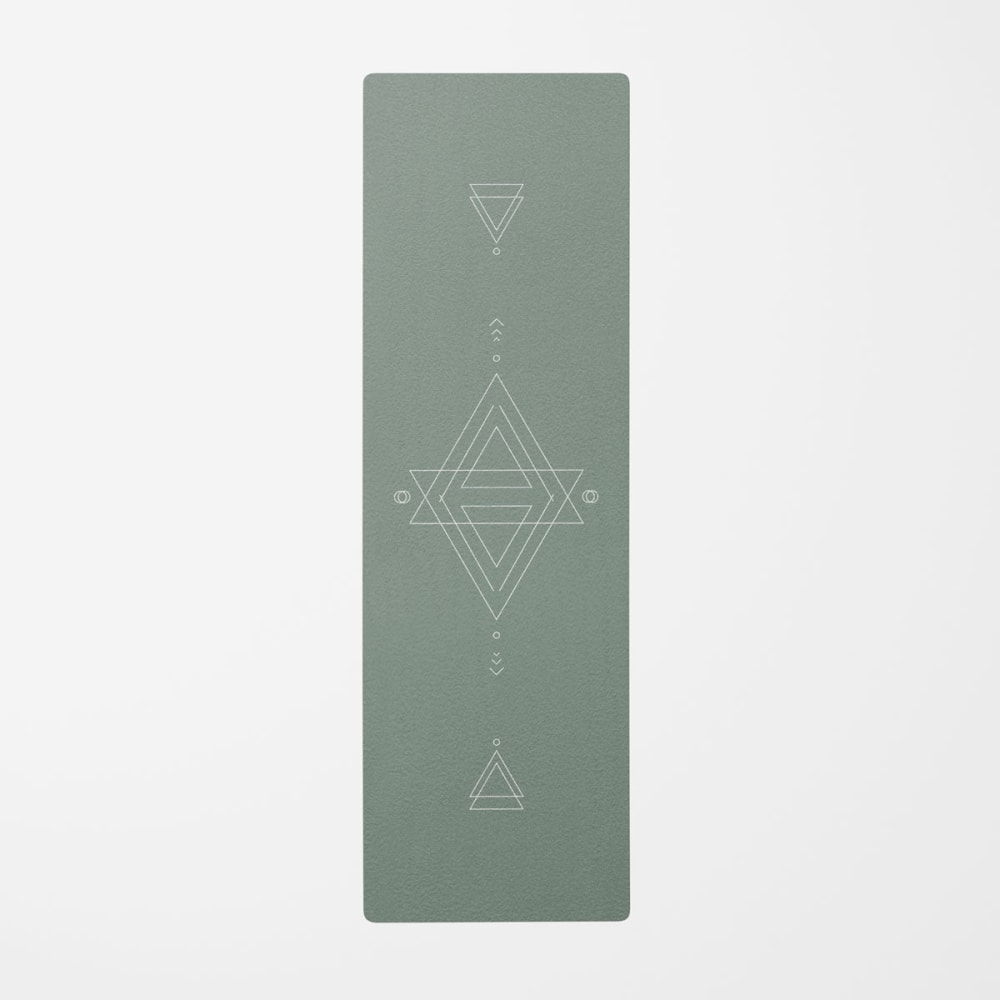 Tapis de yoga flux de prana vert 62x184 cm