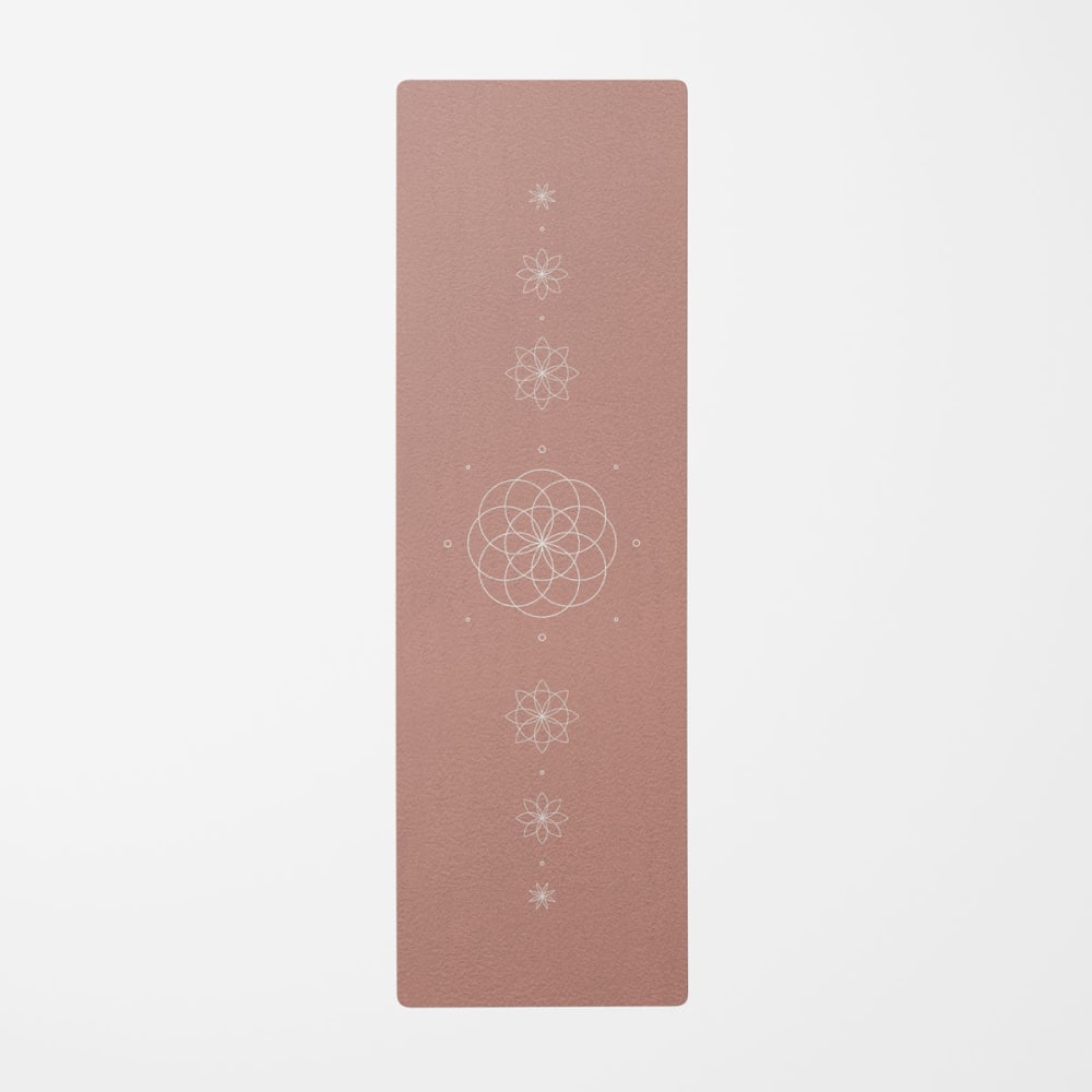 Tapis de yoga étreinte du lotus  rose 62x184 cm