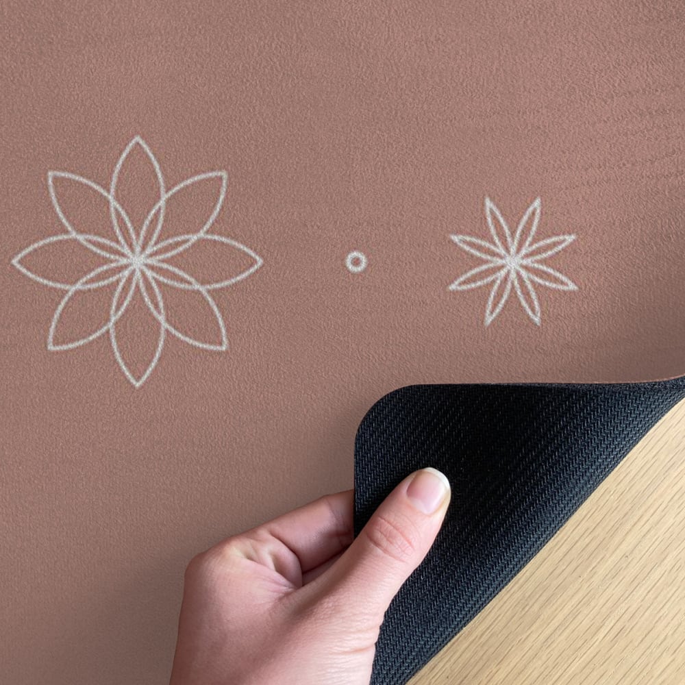 Yogamatte Lotus‑Umarmung rosa 62x184 cm - Maisons Du Monde