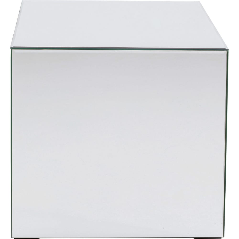 Table d'appoint cubique en verre miroir Table d'appoint cubique en verre miroir