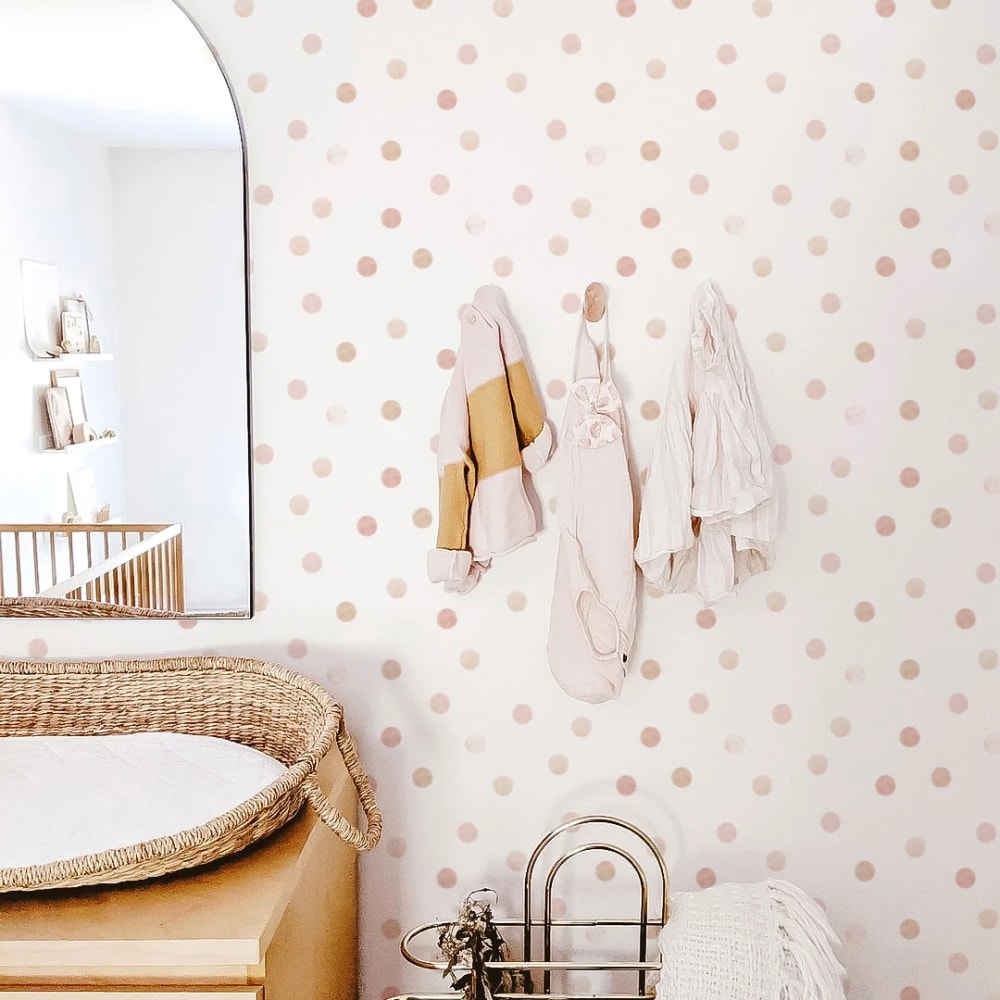 Decochic Selbstklebende Vinyltapete Aquarell rosa 50x300 cm Pva - Polyvinylacetat Kinder