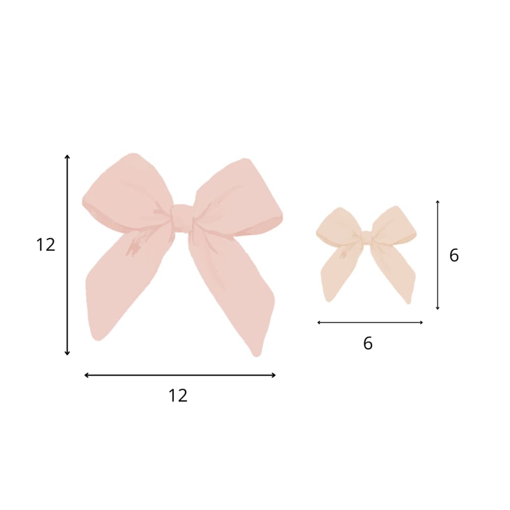 Vinylaufkleber Schleifen rosa - Maisons Du Monde
