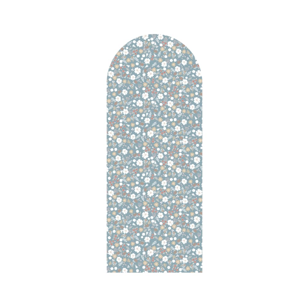Decochic Vinylboiserie-Sticker Bogen Blumen blau 60x150 cm Pva - Polyvinylacetat Kinder