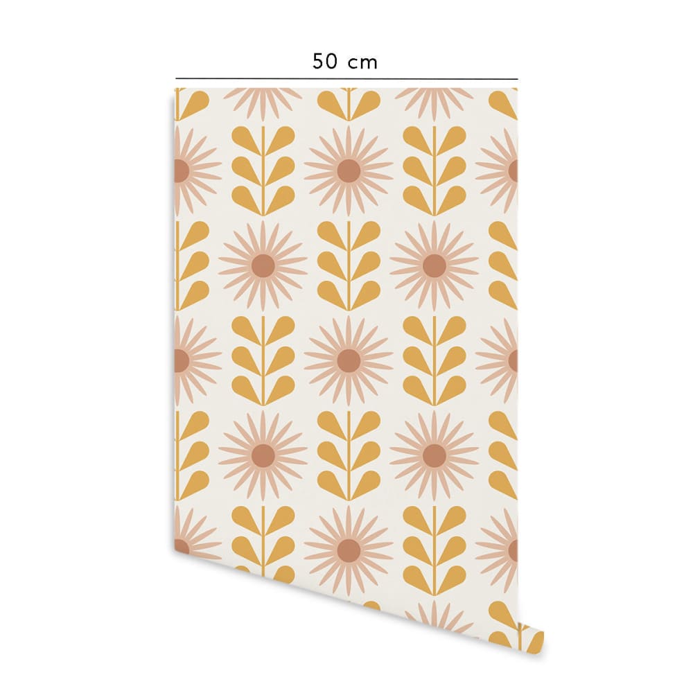Papier peint vinyle adhésif floraison multicolore 50x300 cm — vue 3
