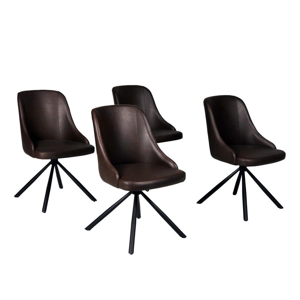 Lot de 4 chaises pivotantes,