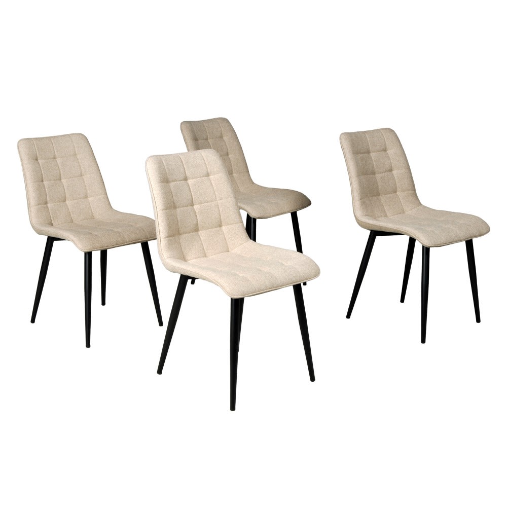 Lot de 4 chaises, pieds