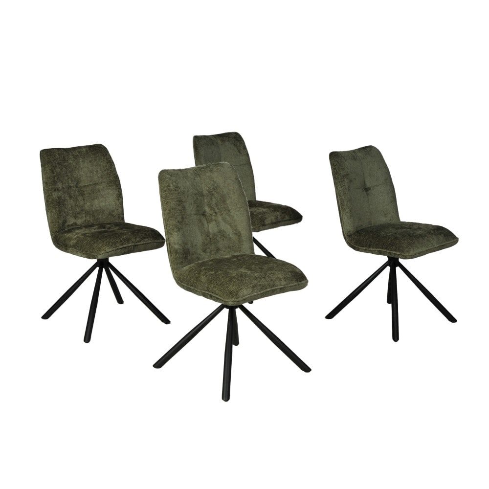 Lot de 4 chaises pivotantes