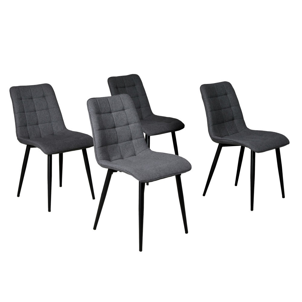 Lot de 4 chaises, pieds