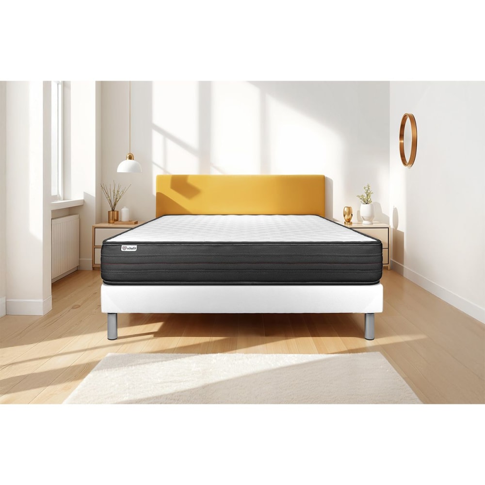 Vitalit Matratze aus Polyurethan-Memory-Schaum 140 x 190 cm, weiß style modern - Stoff